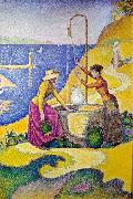 Paul Signac Paul Signac: Women at the Well France oil painting artist